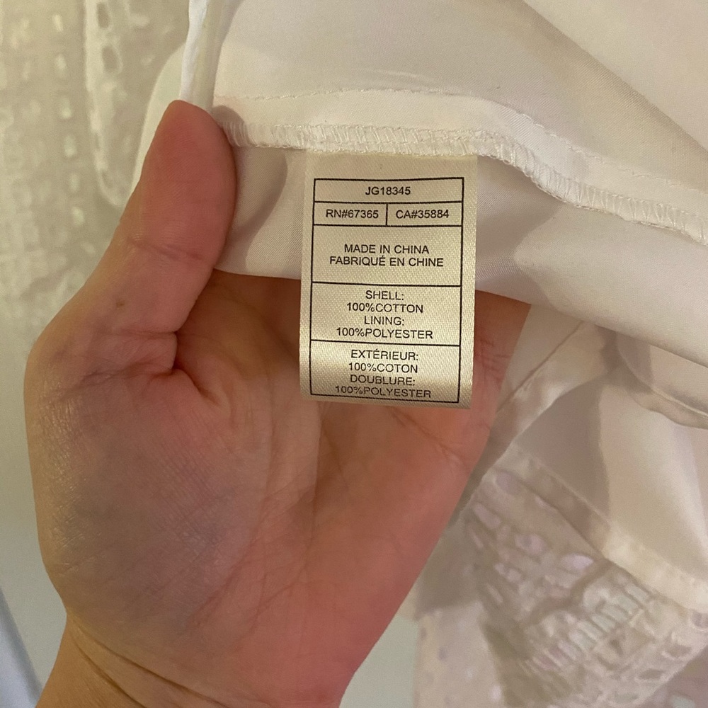 Jack by BB Dakota white eyelet dress - Picture 6 of 10